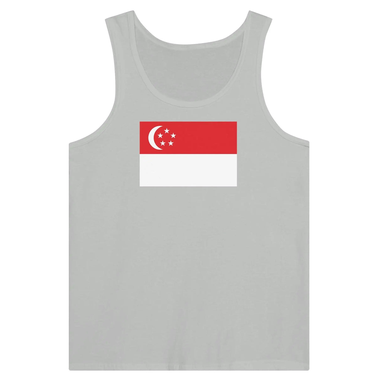 Débardeur drapeau singapour tissu léger douceur supérieure