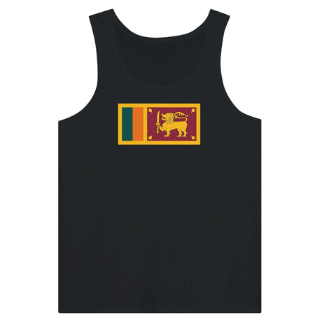 Débardeur drapeau sri lanka coton peigné tissu léger