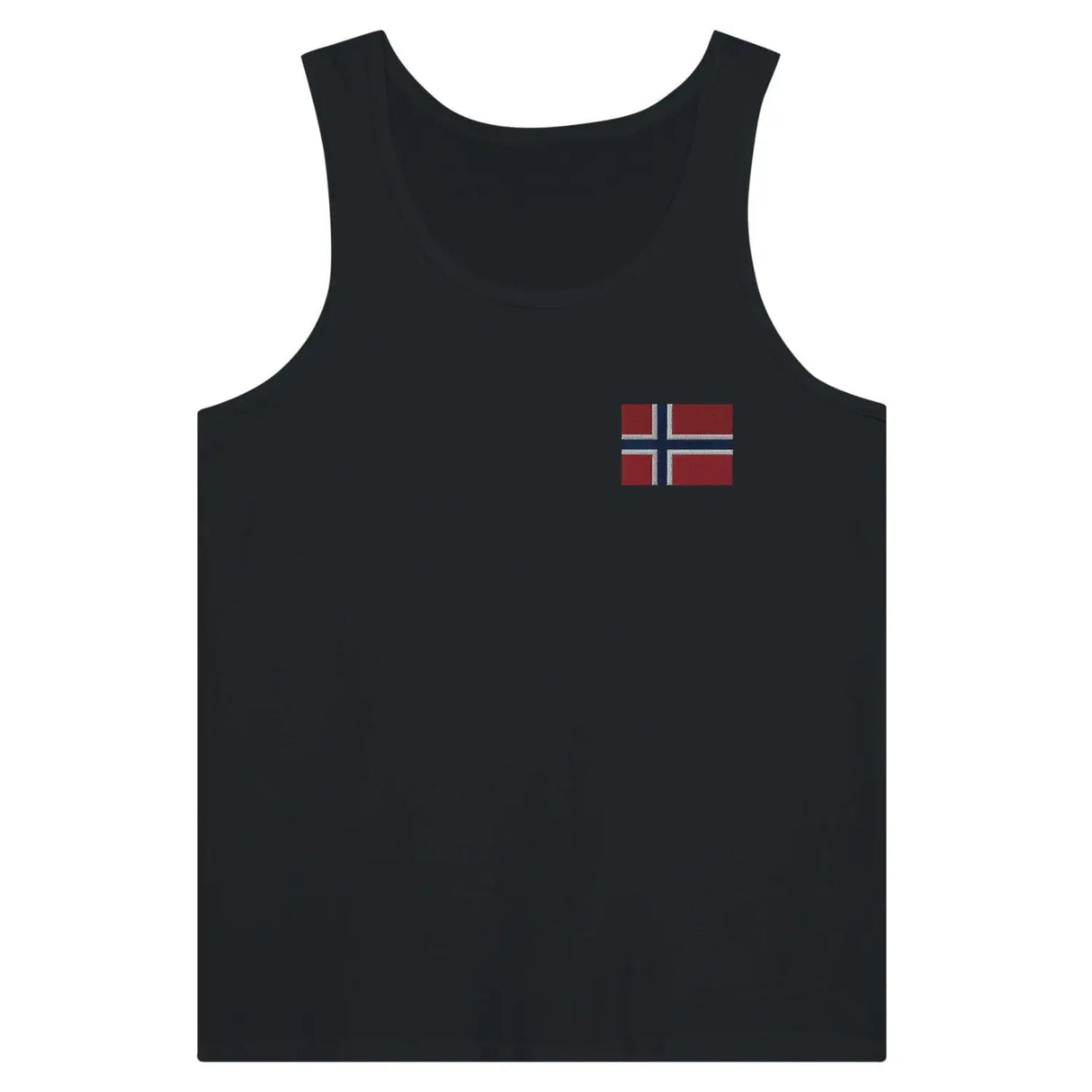 Débardeur drapeau svalbard et de jan mayen en broderie - pixelformaflag