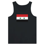 Débardeur drapeau syrie coton peigné tissu léger imprimé