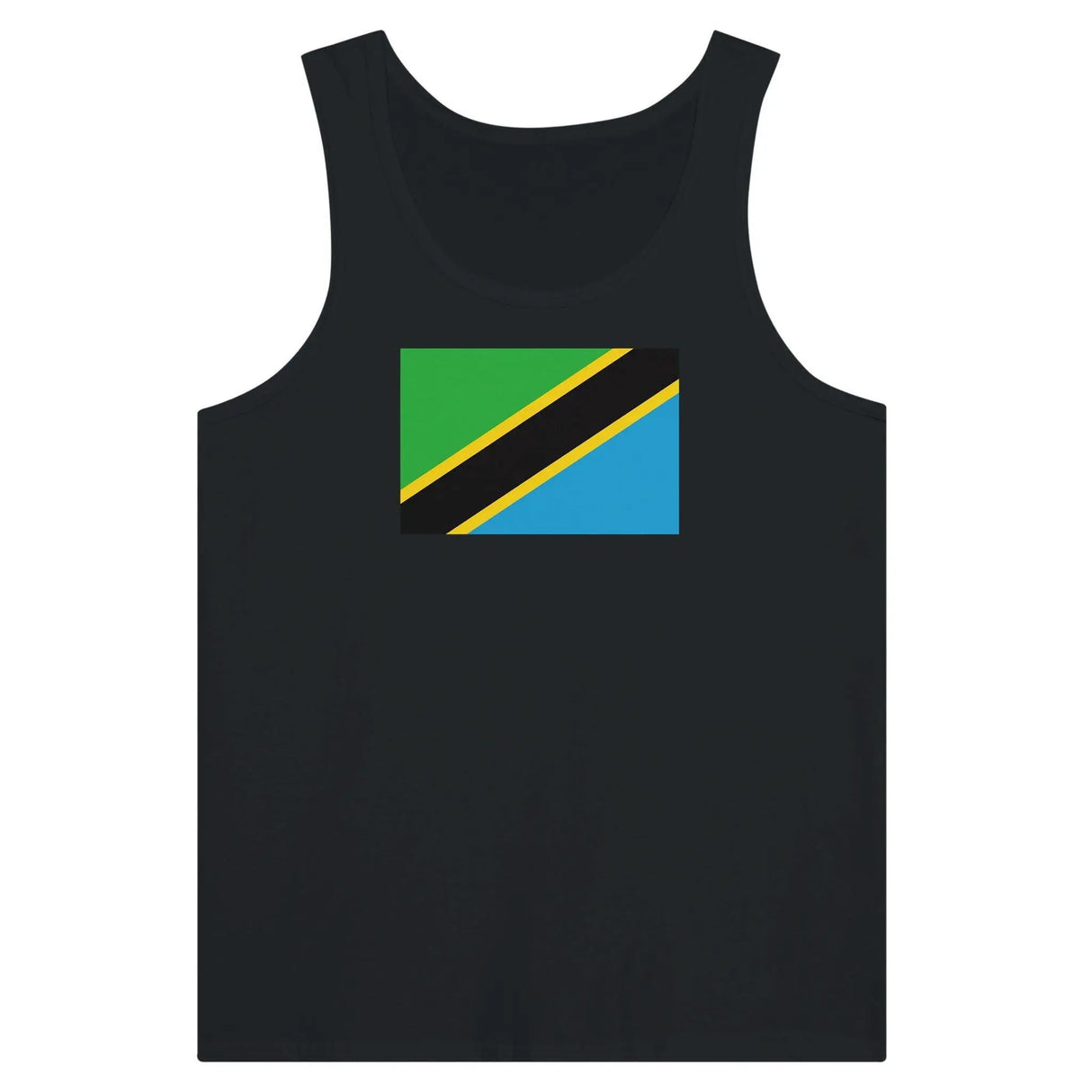 Débardeur drapeau tanzanie tissu léger couleurs vives