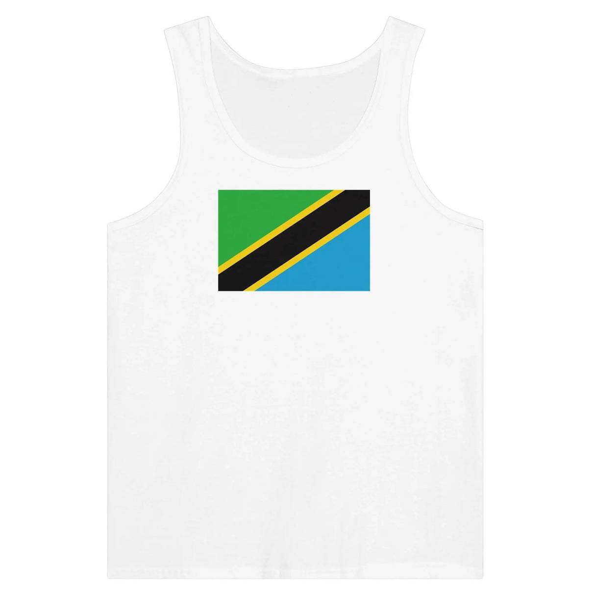 Débardeur drapeau tanzanie tissu léger couleurs vives