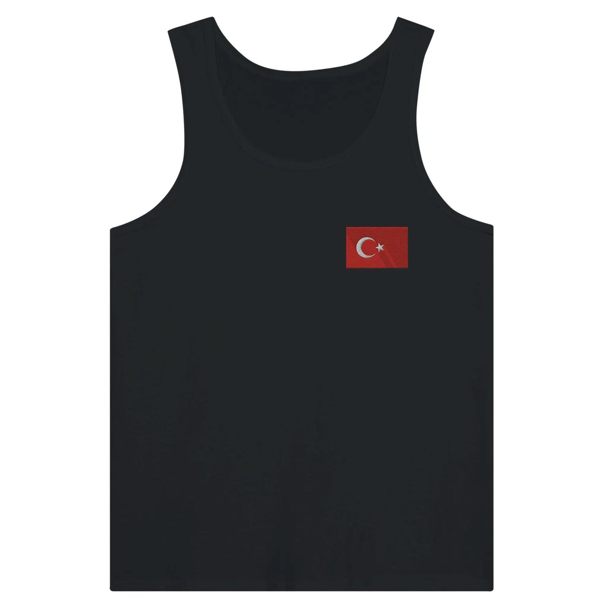 Débardeur drapeau turquie brodé tissu léger confort