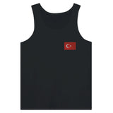 Débardeur drapeau turquie brodé tissu léger confort