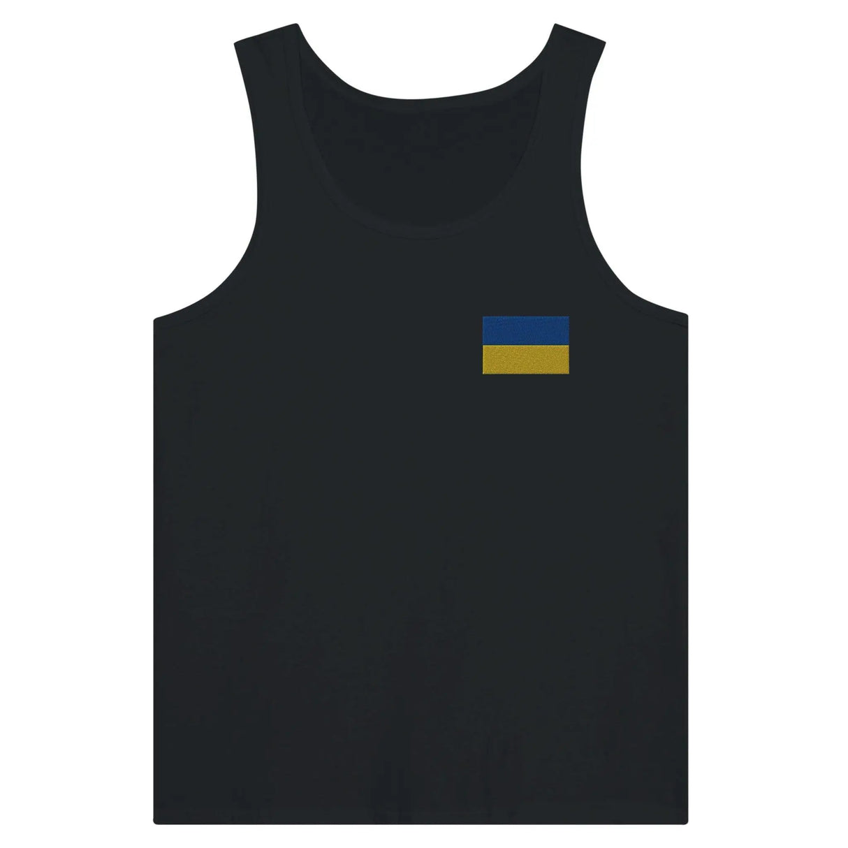 Débardeur drapeau ukraine broderie tissu léger doux
