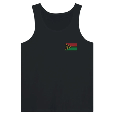 Débardeur drapeau vanuatu tissu léger broderie couleur