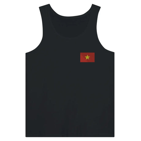 Débardeur drapeau viêt nam en broderie - pixelformaflag