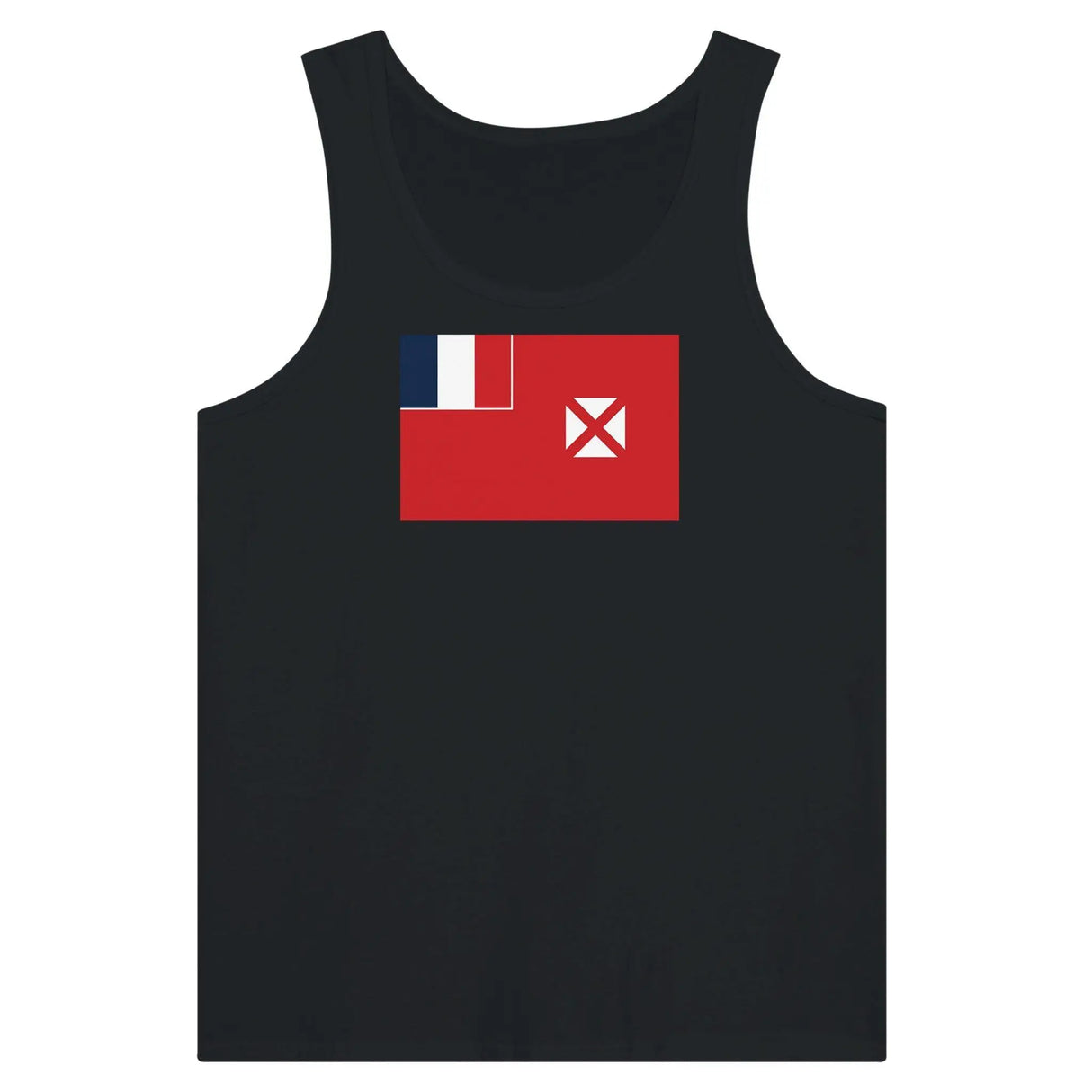 Débardeur drapeau wallis-et-futuna tissu léger imprimé