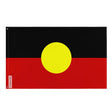 Drapeau aborigène australie polyester imprimé double ourlet