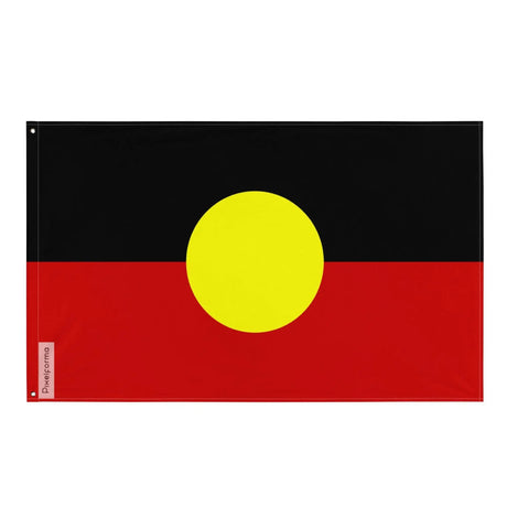 Drapeau aborigène australie polyester imprimé double ourlet