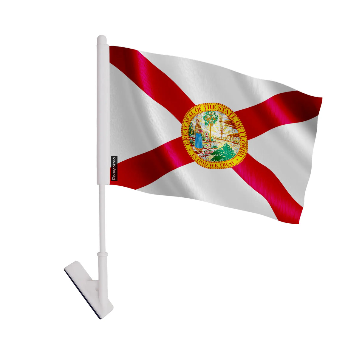 Drapeau adhésif alabama polyester souple facile à coller