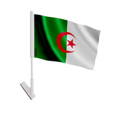 Drapeau adhésif algérie polyester souple facile à coller