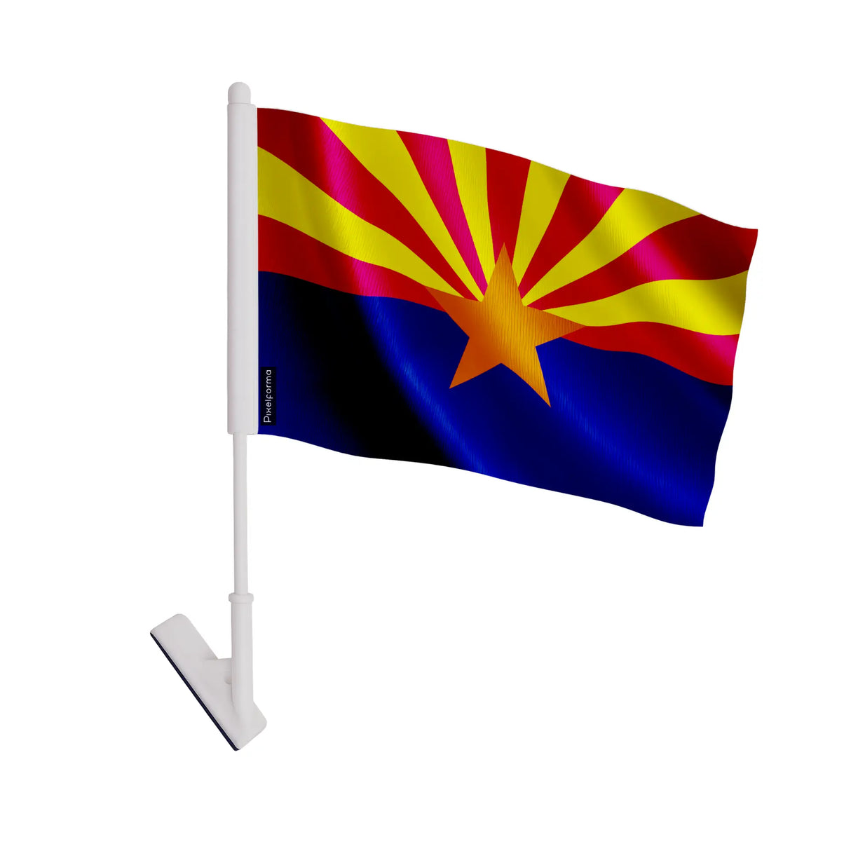 Drapeau adhésif arizona polyester souple facile à coller