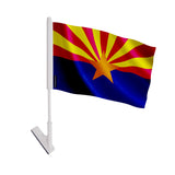 Drapeau adhésif arizona polyester souple facile à coller