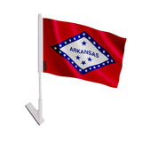 Drapeau adhésif arkansas polyester souple facile à coller