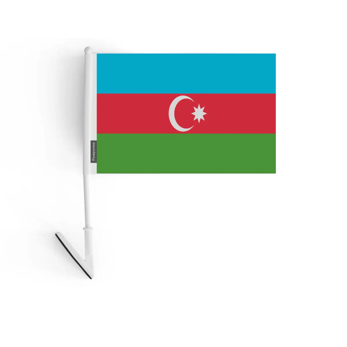 Drapeau adhésif Azerbaïdjan en Polyester - Pixelforma 