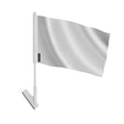 Drapeau adhésif blanc en polyester souple facile à coller