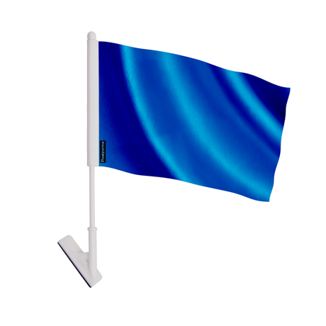 Drapeau adhésif bleu foncé en polyester - pixelforma