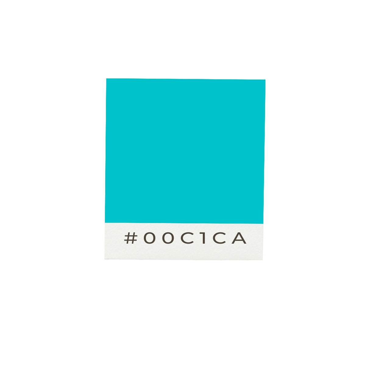 Drapeau adhésif bleu turquoise en polyester - pixelforma