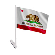 Drapeau adhésif californie polyester souple facile à poser