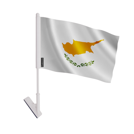 Drapeau adhésif chypre en polyester - pixelforma