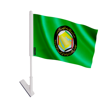 Drapeau adhésif conseil de coopération du golfe en polyester - pixelforma
