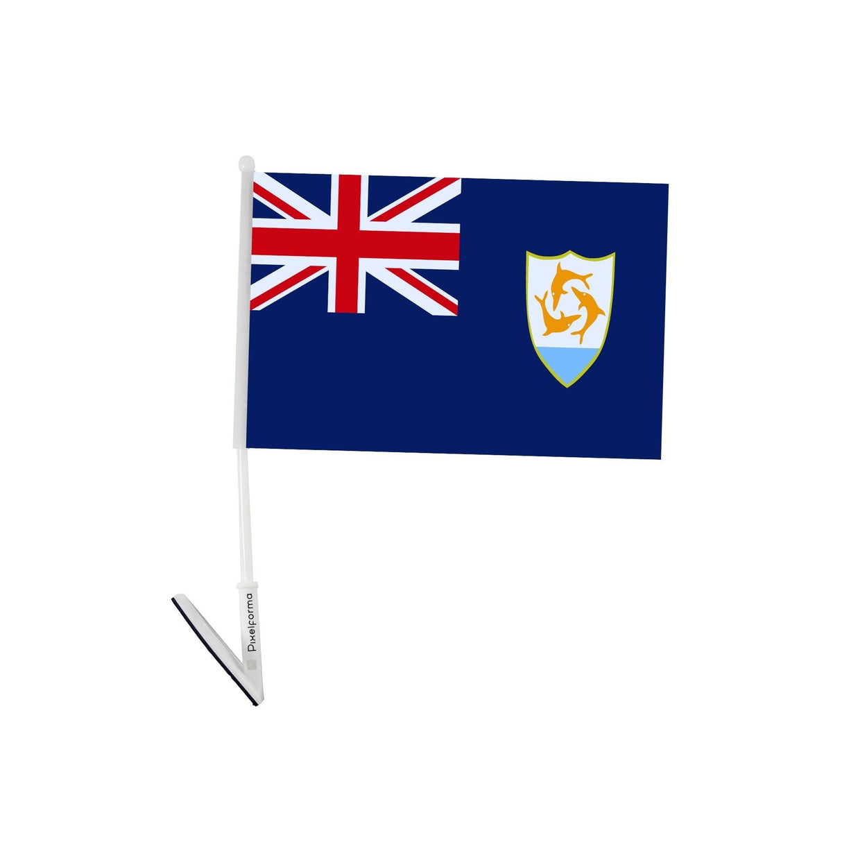 Drapeau adhésif d'Anguilla - Pixelforma