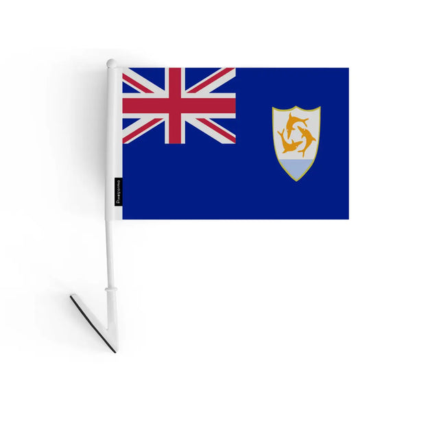 Drapeau adhésif d'Anguilla en Polyester - Pixelforma 