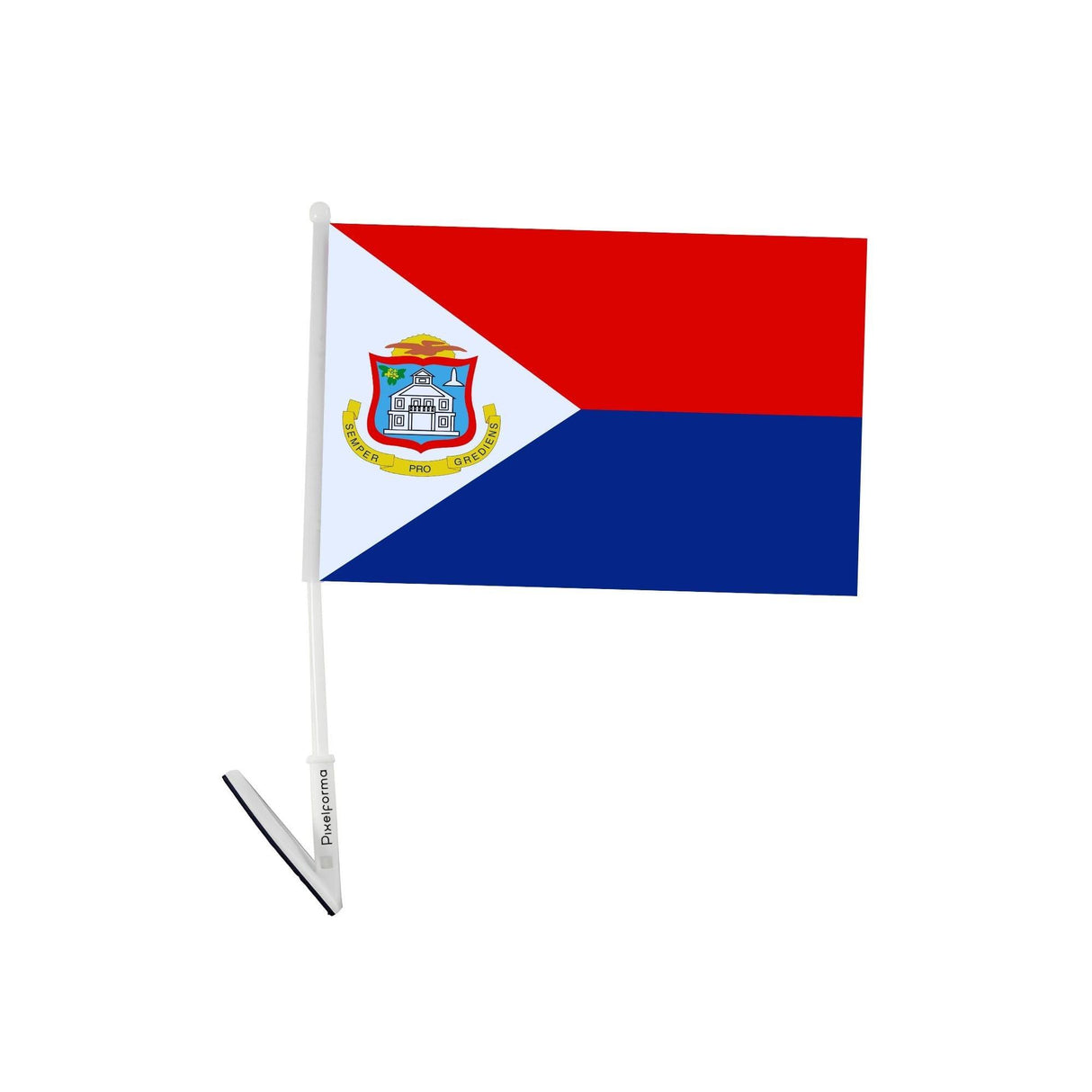 Drapeau adhésif de Saint-Martin - Pixelforma