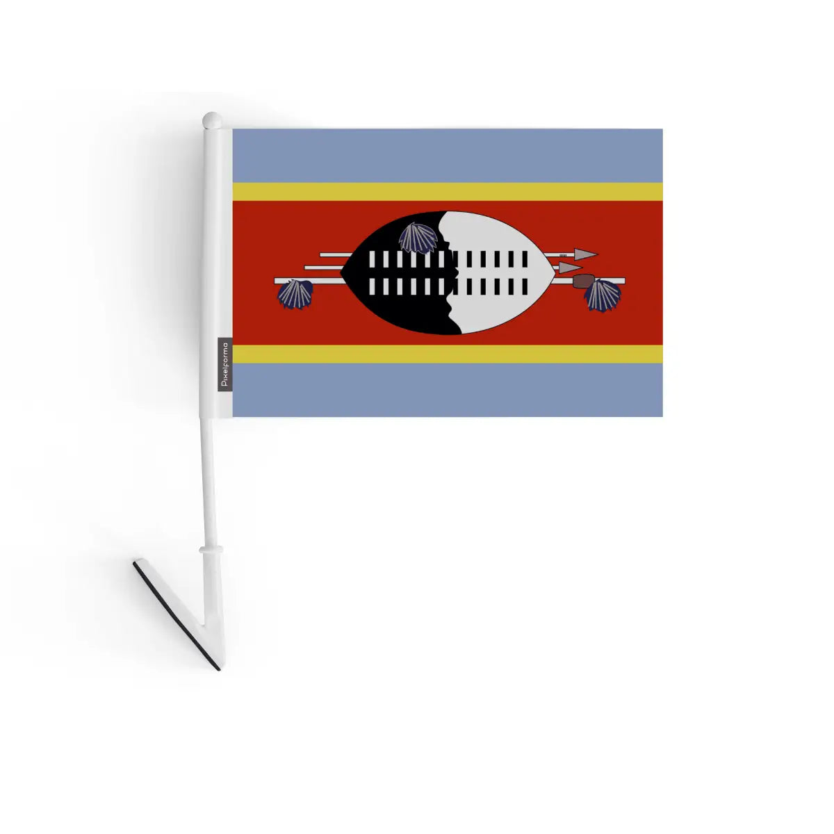 Drapeau adhésif d’eswatini en polyester - pixelforma