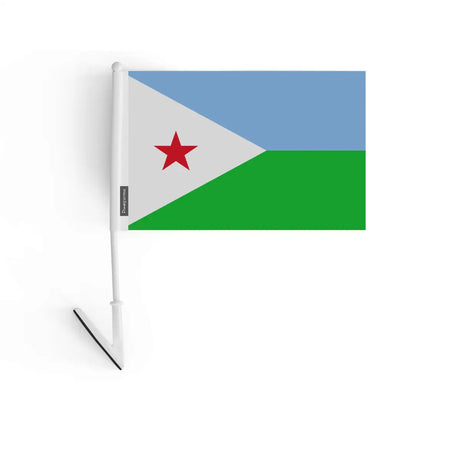 Drapeau adhésif Djibouti en Polyester - Pixelforma 