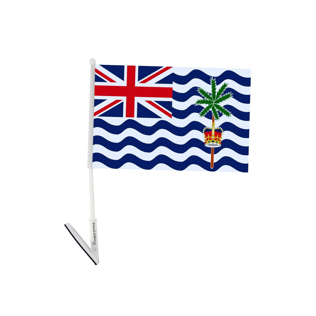 Drapeau adhésif du Territoire britannique de l'océan Indien - Pixelforma