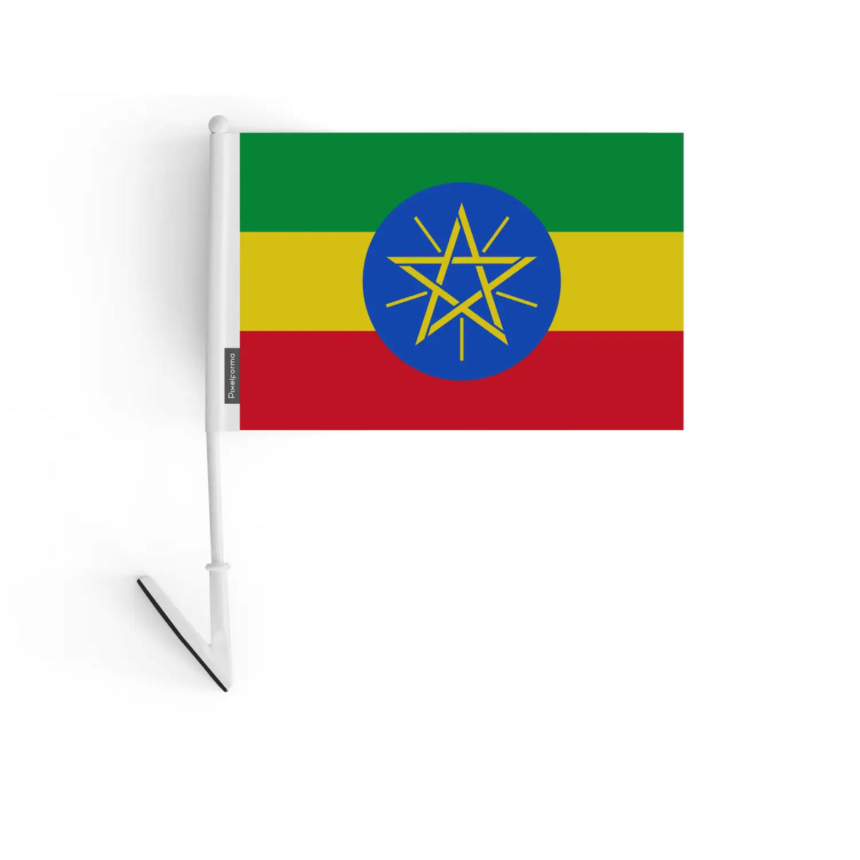 Drapeau adhésif éthiopie en polyester - pixelforma