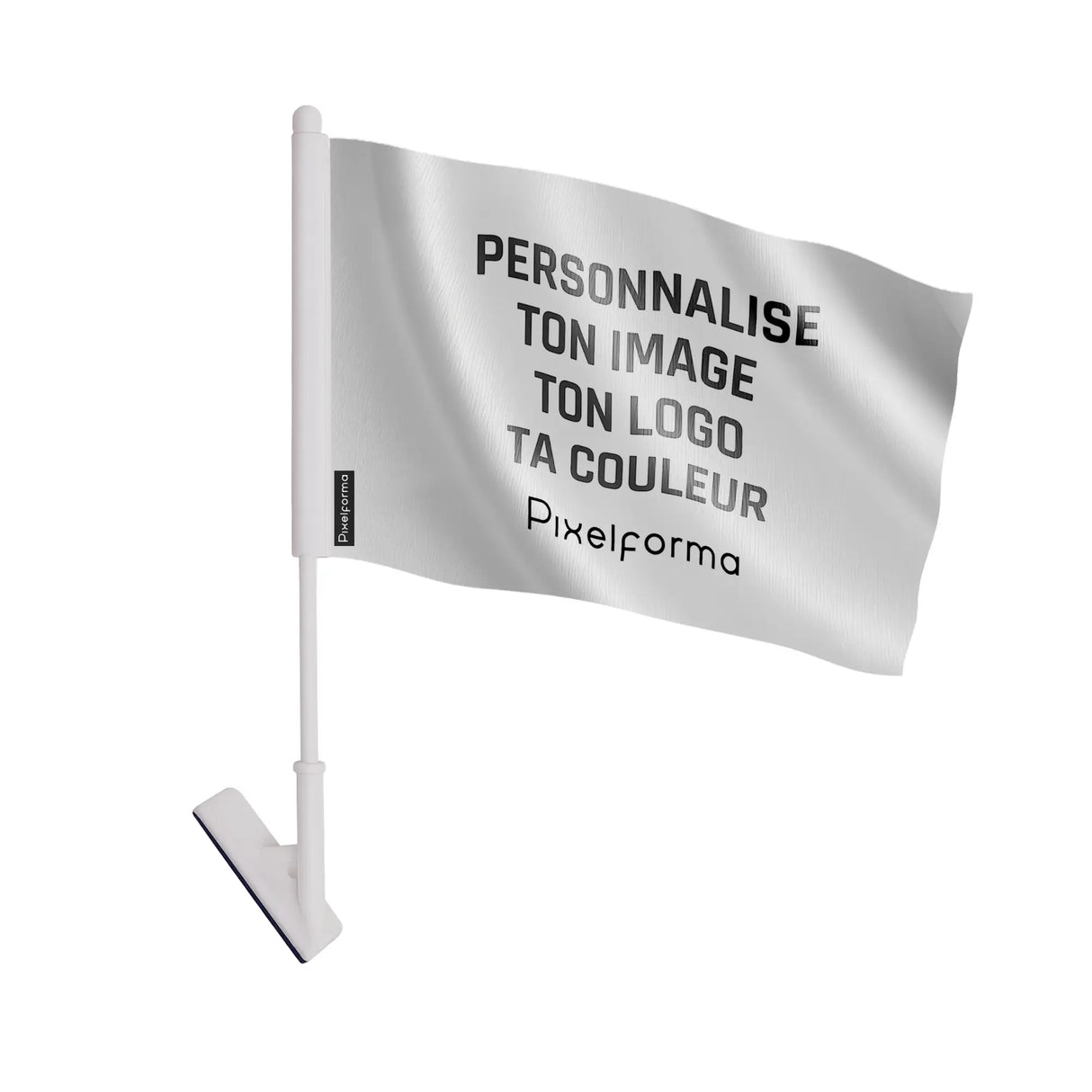 Drapeau adhésif france polyester personnalisé résistant