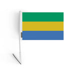 Drapeau adhésif Gabon en Polyester - Pixelforma 