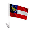 Drapeau adhésif géorgie en polyester souple facile à coller