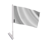 Drapeau adhésif gris clair en polyester - pixelforma