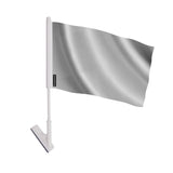 Drapeau adhésif gris en polyester souple facile à coller