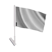 Drapeau adhésif gris en polyester souple facile à coller