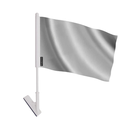 Drapeau adhésif gris en polyester souple facile à coller
