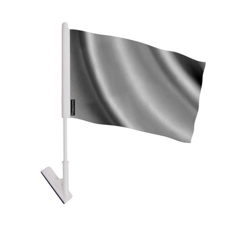 Drapeau adhésif gris foncé en polyester - pixelforma