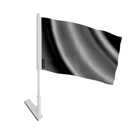 Drapeau adhésif gris noir en polyester - pixelforma
