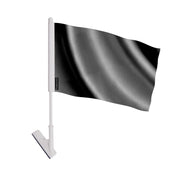 Drapeau adhésif gris noir en polyester souple facile à coller