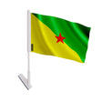 Drapeau adhésif guyane polyester souple facile à coller