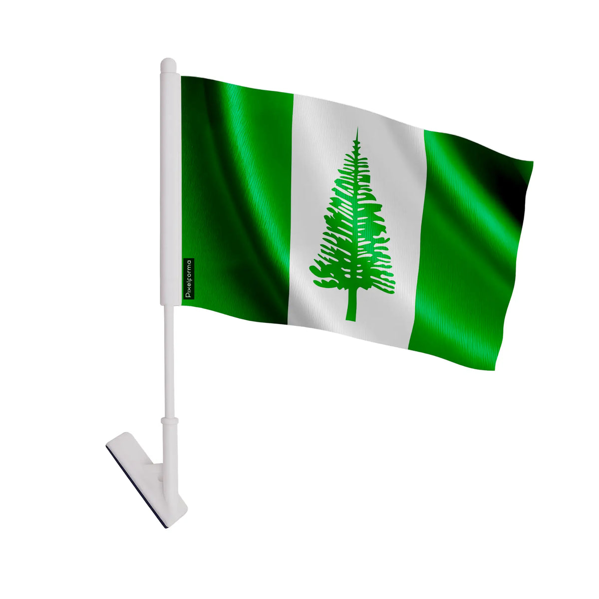 Norfolk Island adhesive flag made of easy-to-stick polyester – Pixelforma
