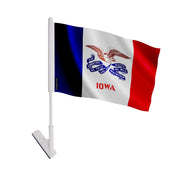Drapeau adhésif iowa polyester souple facile à coller