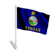 Drapeau adhésif kansas polyester souple facile à poser
