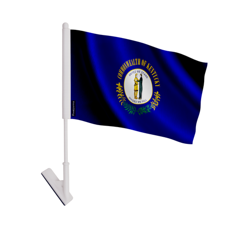 Drapeau adhésif kentucky en polyester - pixelforma