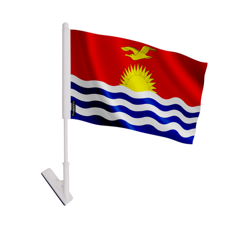 Drapeau adhésif kiribati en polyester - pixelforma