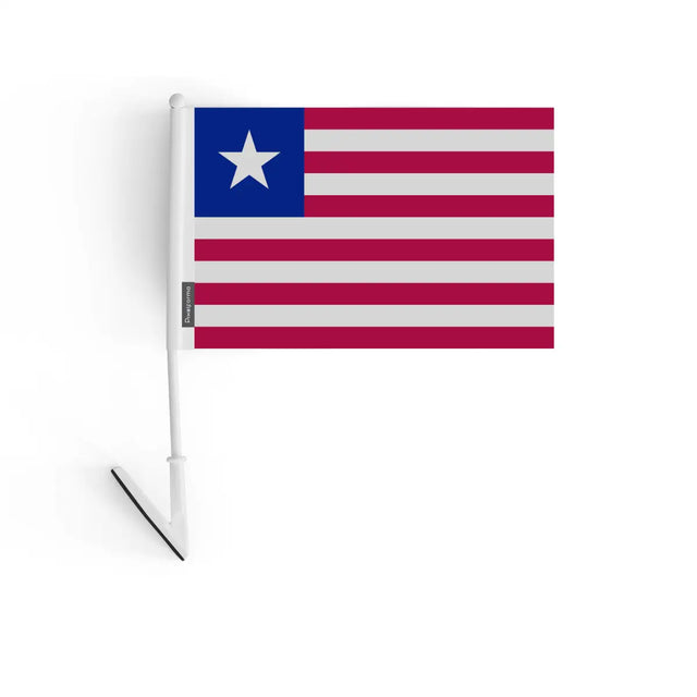 Drapeau adhésif Liberia en Polyester - Pixelforma 